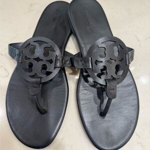 COPY - Tory Burch Black Soft Step Miller Sandals